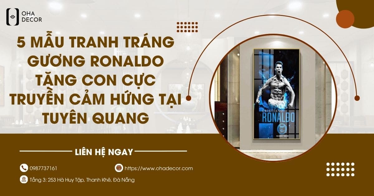 Tranh tráng gương Ronaldo tặng con