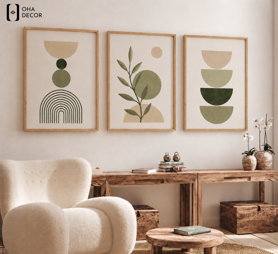 Bộ 3 Tranh Canvas Boho Minimalism Lào Cai đẹp hiện đại cho không gian sống 2 Bộ 3 Tranh Canvas Boho Minimalism Lào Cai đẹp hiện đại cho không gian sống