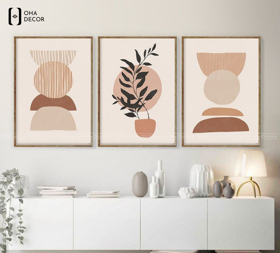 Bộ 3 Tranh Canvas Boho Minimalism Lào Cai đẹp hiện đại cho không gian sống 3 Bộ 3 Tranh Canvas Boho Minimalism Lào Cai đẹp hiện đại cho không gian sống