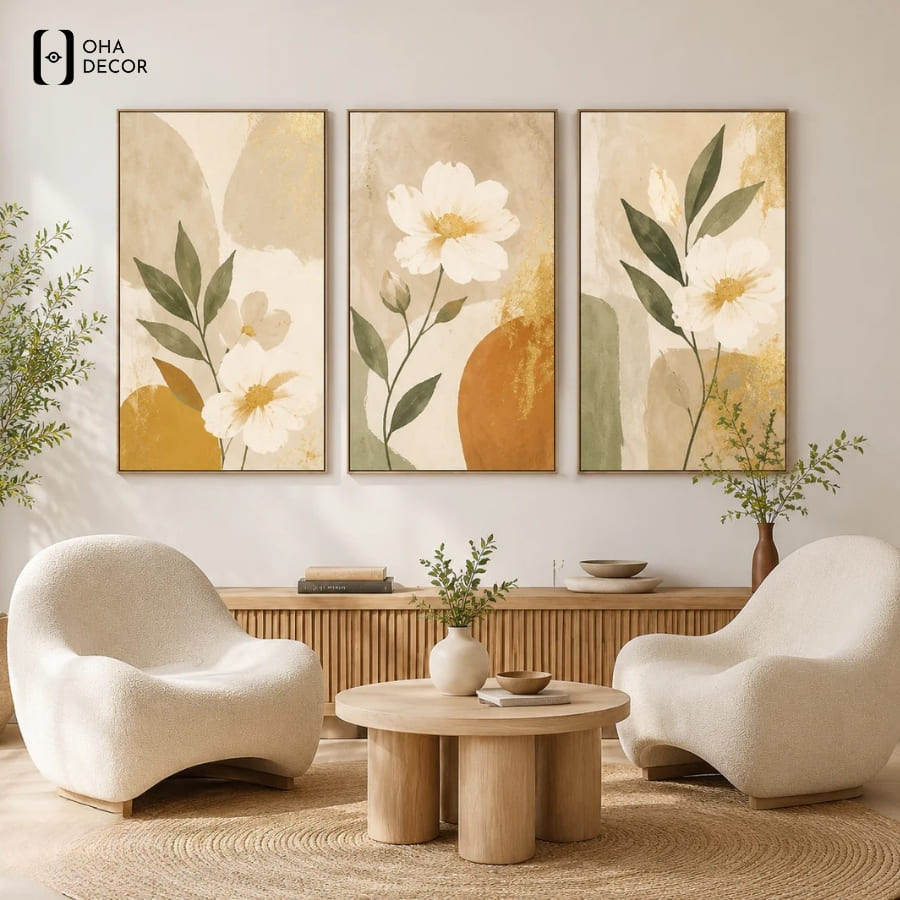 Đột Phá Kiến Trúc Với Bộ 3 Tranh Treo Tường Canvas Trừu Tượng Lào Cai 2 Khơi nguồn chủ đề trò chuyện và gắn kết mọi người nhờ vẻ đẹp độc đáo của Bộ 3 Tranh Treo Tường Canvas Trừu Tượng Lào Cai