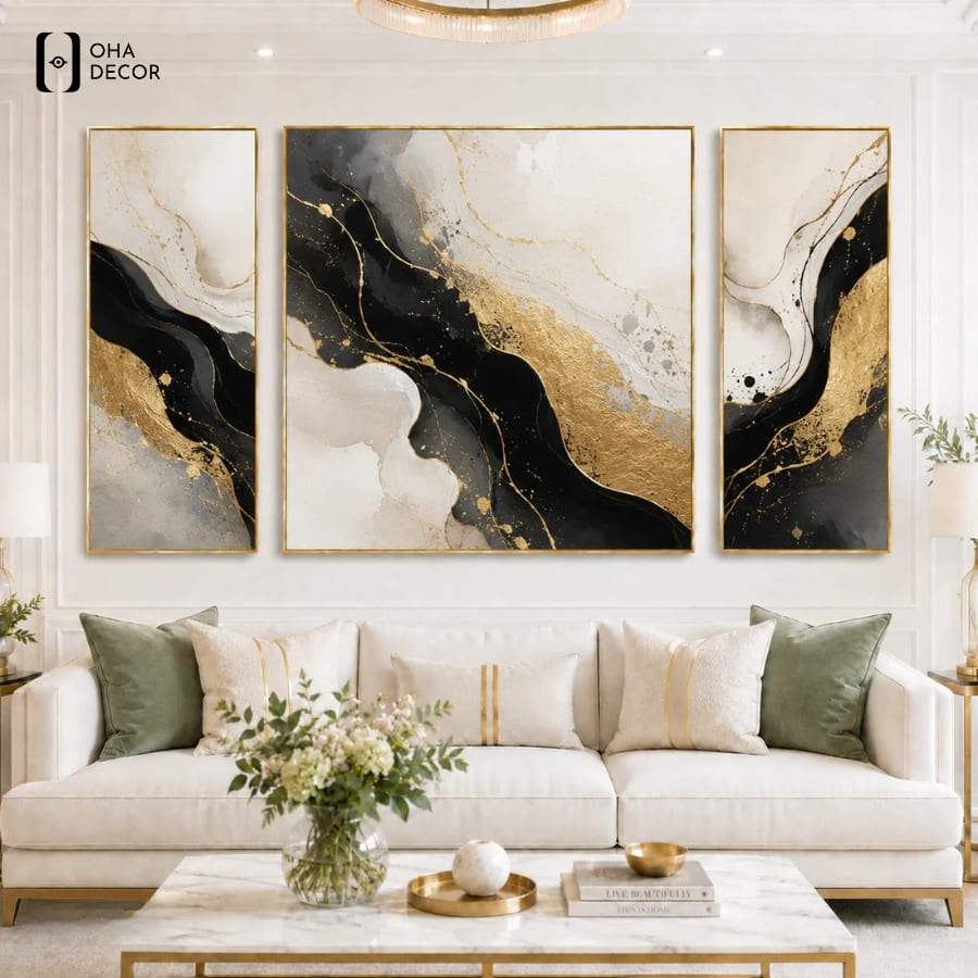 Nghệ Thuật Đánh Thức Giác Quan Cùng Bộ 3 Tranh Trừu Tượng Phong Cách Hiện Đại Long An 3 Nâng tầm gu thẩm mỹ và phong cách kiến trúc cùng Bộ 3 Tranh Trừu Tượng Phong Cách Hiện Đại Long An