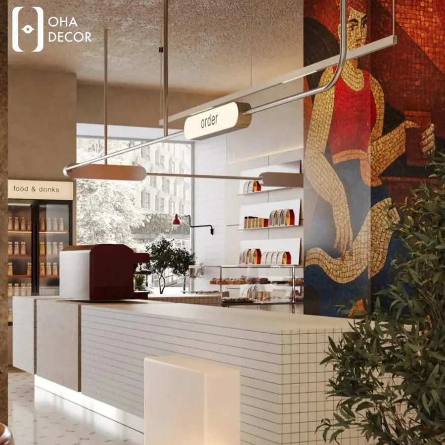 dự án thiết kế thi công cafe metro huế
