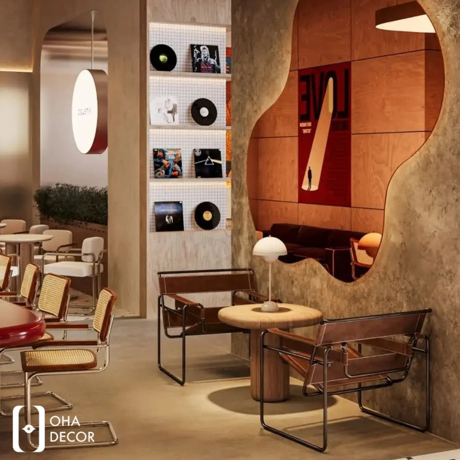 dự án thiết kế thi công cafe metro huế