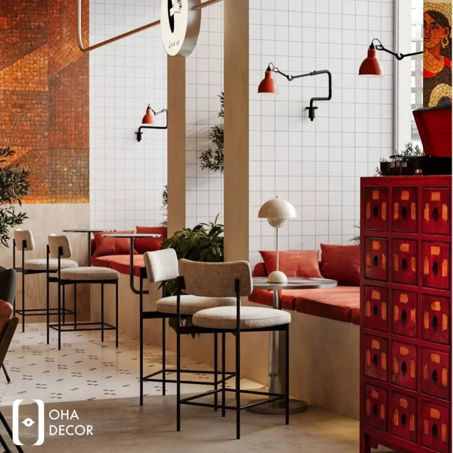 dự án thiết kế thi công cafe metro huế