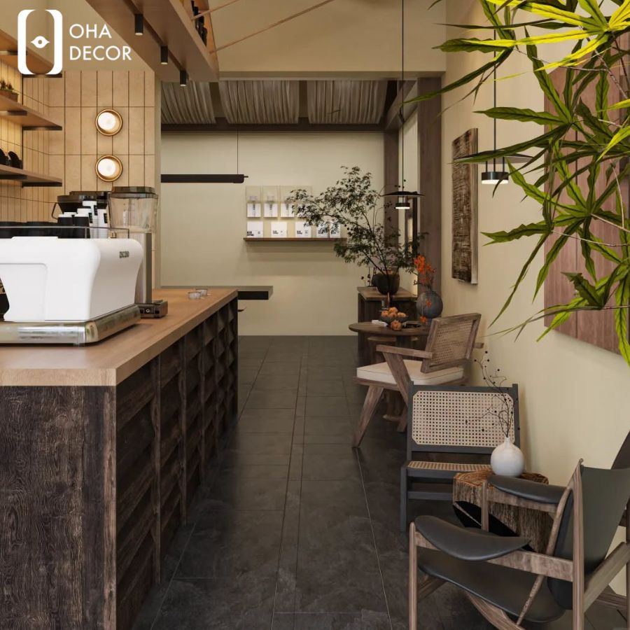 Dự Án Thiết Kế Thi Công Ngân Sách Nhỏ Quy Nhơn | Không Gian Cafe Tối Giản Hiện Đại 2 dự án thiết kế thi công ngân sách nhỏ quy nhơn