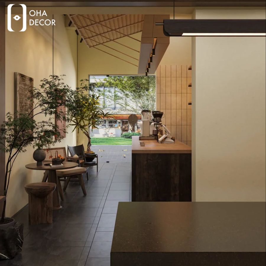 Dự Án Thiết Kế Thi Công Ngân Sách Nhỏ Quy Nhơn | Không Gian Cafe Tối Giản Hiện Đại 3 dự án thiết kế thi công ngân sách nhỏ quy nhơn