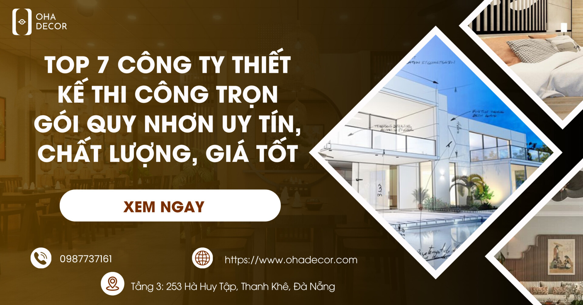 Công ty thiết kế thi công trọn gói Quy Nhơn uy tín