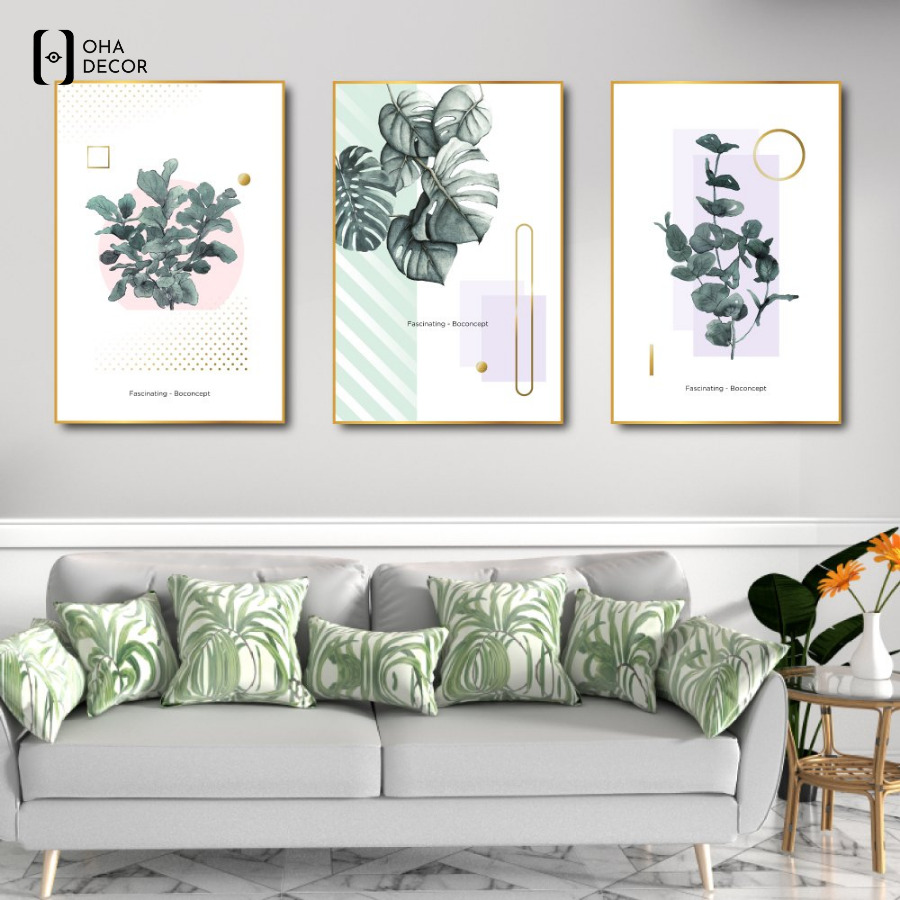 Mẫu bộ 3 tranh treo tường trang trí nhà Vĩnh Phúc được yêu thích