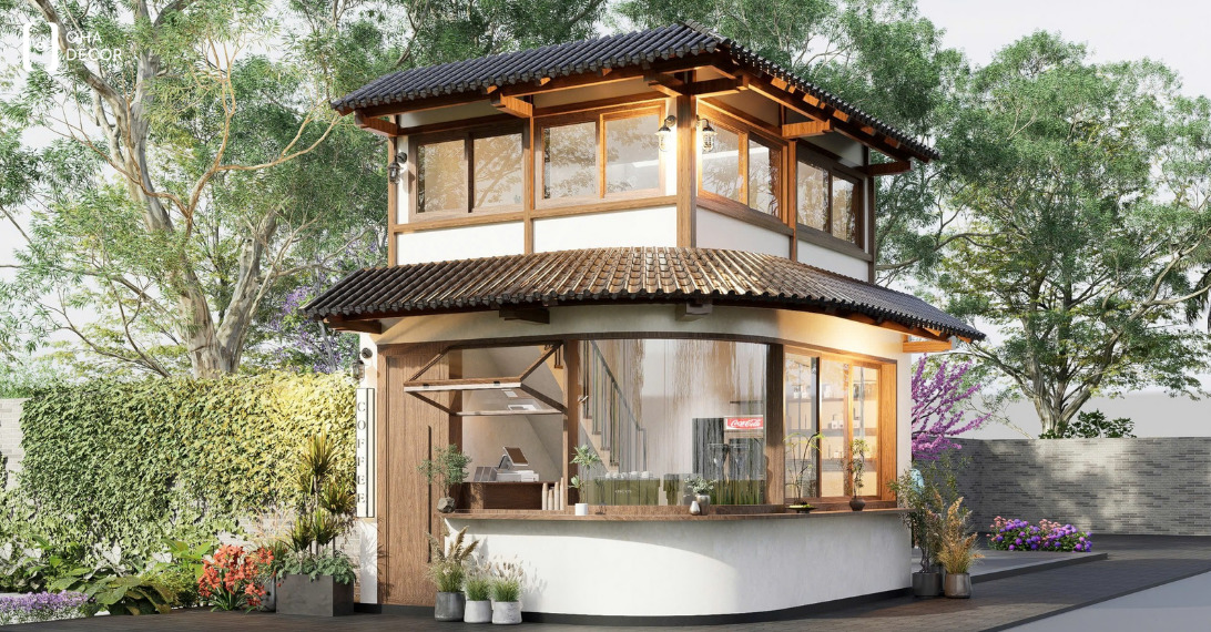 Dự án thi công cafe Nhật Bản Quảng Bình – Không gian tối giản tinh tế 1 thi công cafe phong cách Nhật Bản Quảng Bình