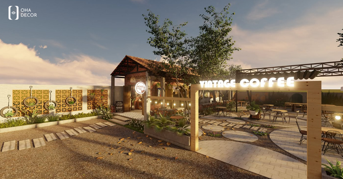 Dự án thiết kế cafe nhà vườn HCM – Không gian xanh thư giãn và hiện đại 1 thiết kế cafe nhà vườn HCM