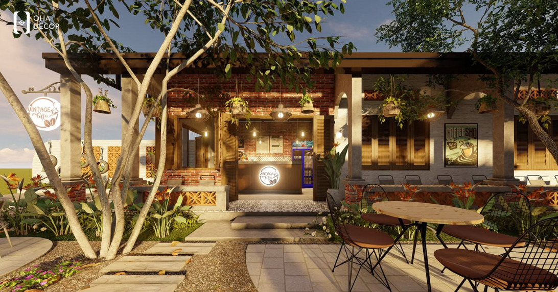 Dự án thiết kế cafe nhà vườn HCM – Không gian xanh thư giãn và hiện đại 2 thiết kế cafe nhà vườn HCM
