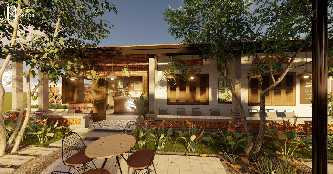 Dự án thiết kế cafe nhà vườn HCM – Không gian xanh thư giãn và hiện đại 5 thiết kế cafe nhà vườn HCM