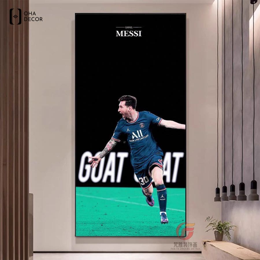 Tranh bóng đá tráng gương Messi Hà Nam mang 7 siêu phẩm rực lửa đến ngôi nhà bạn 6 Tranh bóng đá tráng gương Messi Hà Nam trong màu áo đội bóng nước Pháp