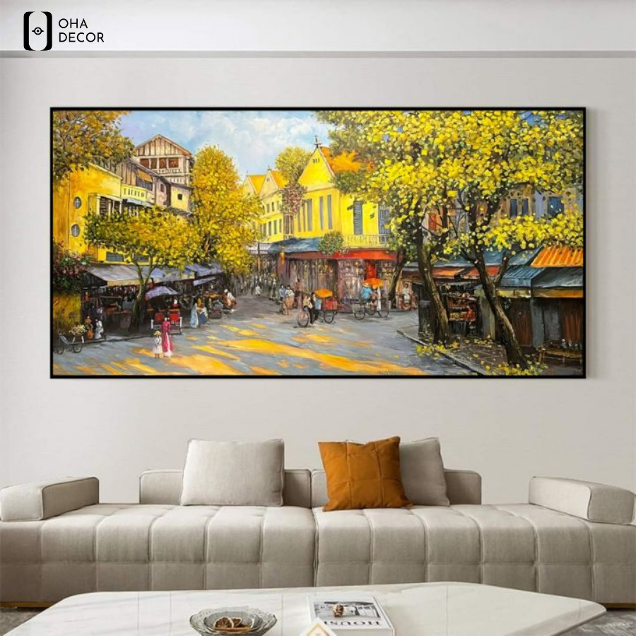 Tranh canvas Hội An decor homestay Hà Nam đẹp nghệ thuật và thu hút 1 Tranh canvas Hội An decor homestay Hà Nam đẹp nghệ thuật và thu hút