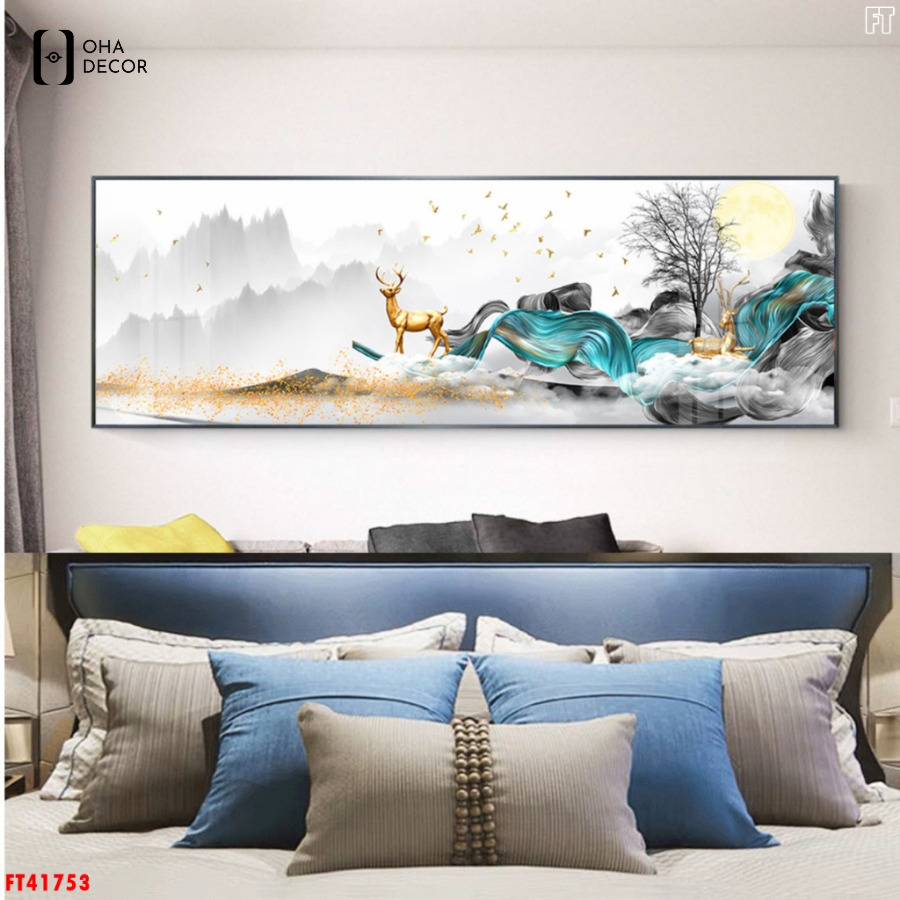 Tranh dài tráng gương phòng ngủ vợ chồng Hà Nam
