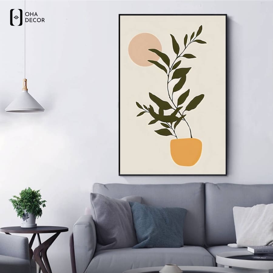 Tranh đơn BOHO Tối Giản Minimalism Lá Cây Lào Cai được phân phối uy tín bởi Oha Decor với độ hoàn thiện sắc nét