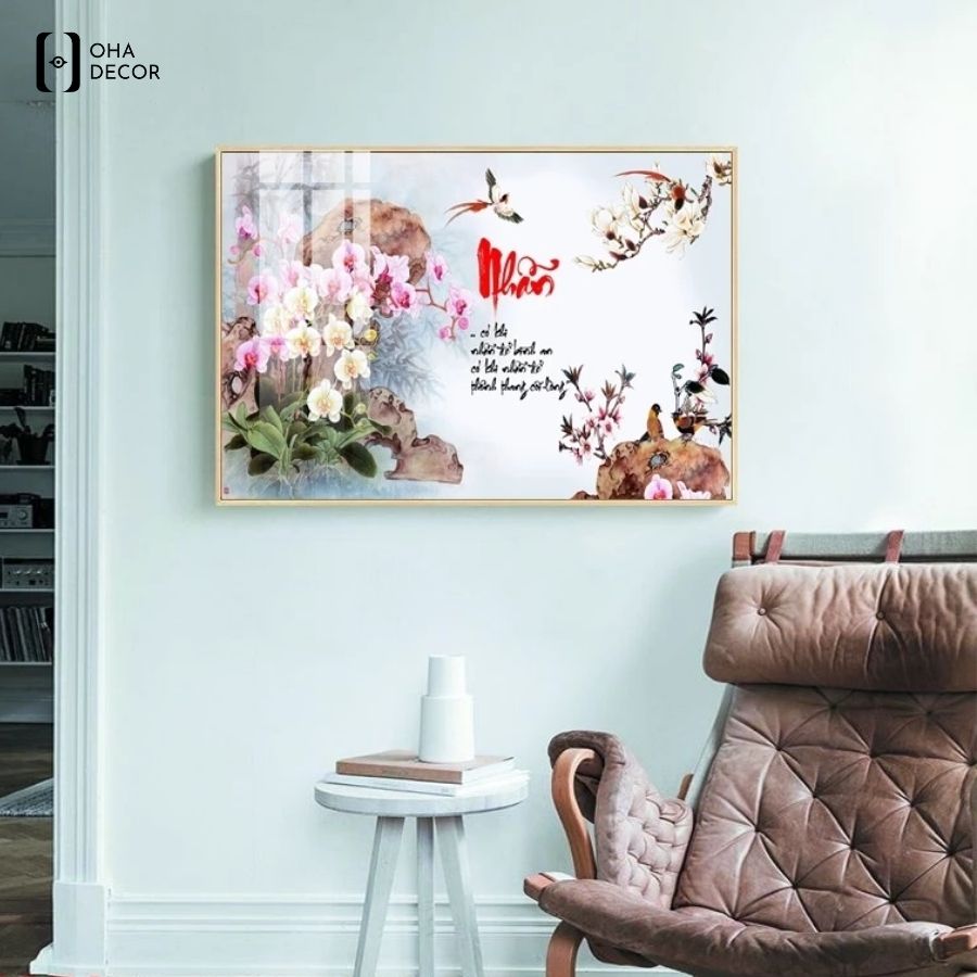 Tranh thư pháp tráng gương theo yêu cầu Long An sang trọng và ý nghĩa 4 Tranh thư pháp tráng gương theo yêu cầu Long An đẹp và phù hợp