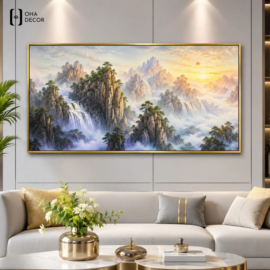 Oha Decor tự hào mang đến dòng tranh tráng gương hiện đại làm quà tặng đối tác Long An chất lượng hàng đầu