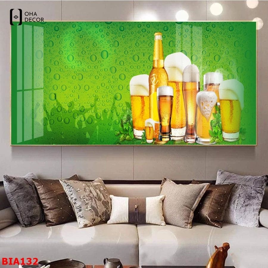 Tuyển Tập 5+ Tranh Tráng Gương Quán Nhậu Đẹp Hà Nam Siêu Hút Khách Giúp Bứt Phá Doanh Thu 2 Bức tranh tráng gương quán nhậu đẹp Hà Nam với sắc xanh mát lạnh giúp kiến tạo không gian tương tác hiện đại