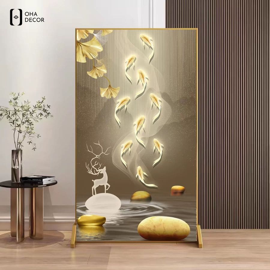 Tranh treo tường hợp mệnh Tuyên Quang sắc vàng kim sang trọng