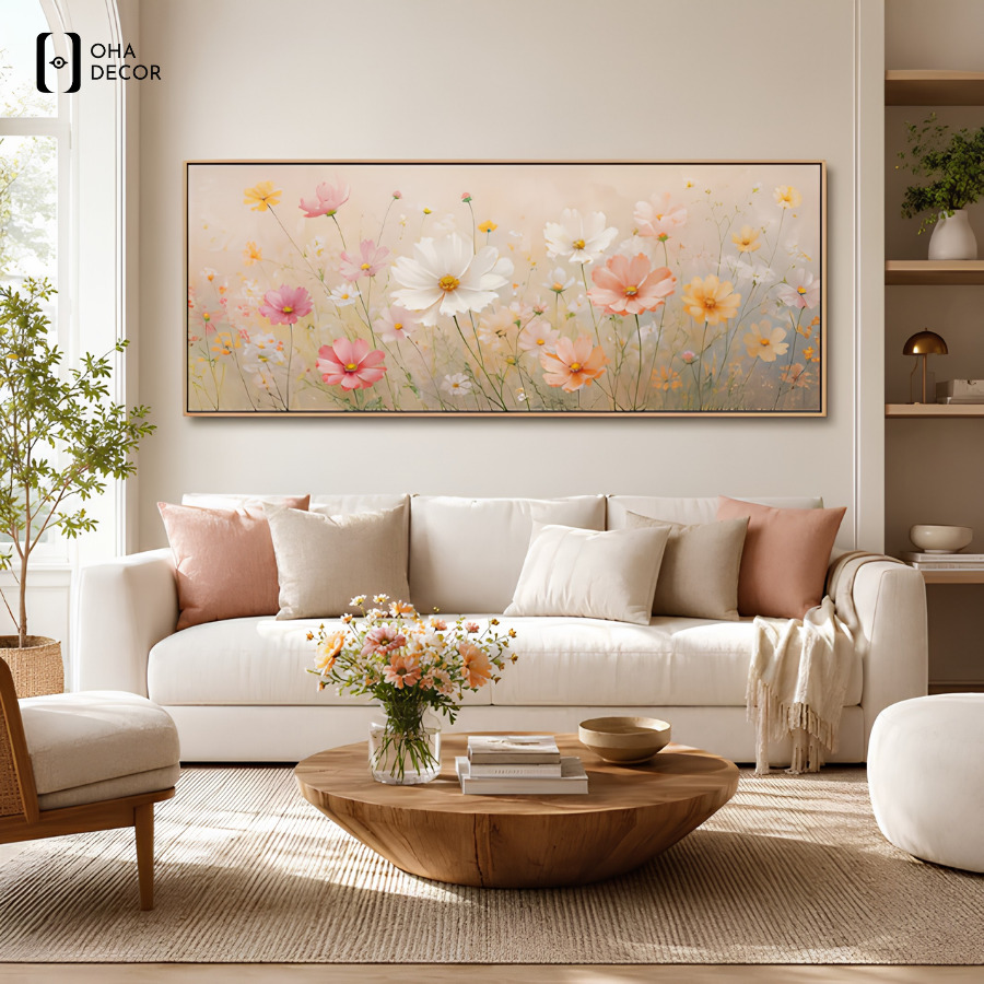 Tranh hoa nhẹ nhàng decor nhà đẹp Long Xuyên cho tổ ấm hiện đại 5 Mua tranh hoa nhẹ nhàng decor nhà đẹp Long Xuyên tại Oha Decor