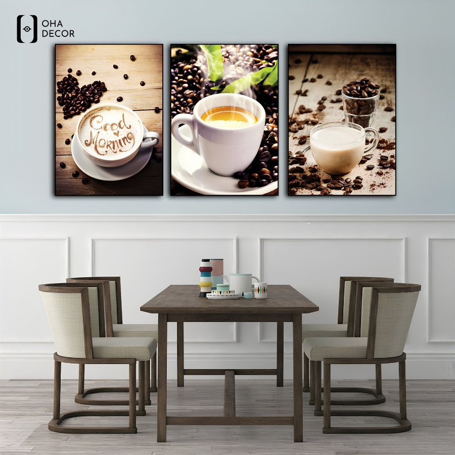 Tranh decor cafe Long Xuyên tạo dấu ấn riêng cho từng phong cách quán 4 Phối tranh decor cafe Long Xuyên hài hòa với nội thất