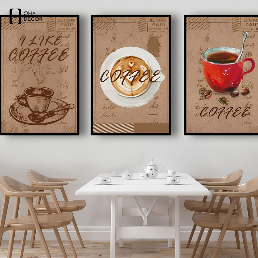 Tranh decor cafe Long Xuyên tạo dấu ấn riêng cho từng phong cách quán 2 Tranh decor cafe Long Xuyên được yêu thích