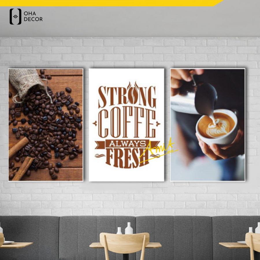 Tranh decor cafe Long Xuyên tạo dấu ấn riêng cho từng phong cách quán 1 Tranh decor cafe Long Xuyên góp phần định hình phong cách quán
