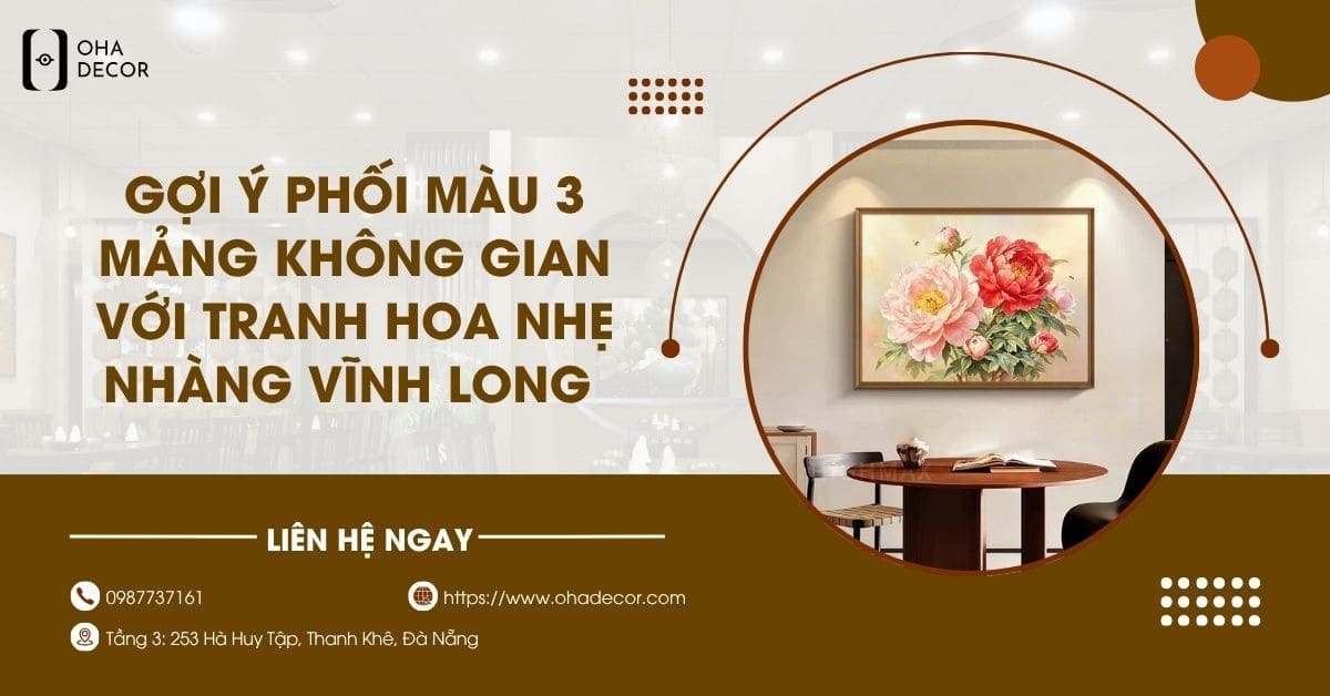 Tranh hoa nhẹ nhàng Vĩnh Long