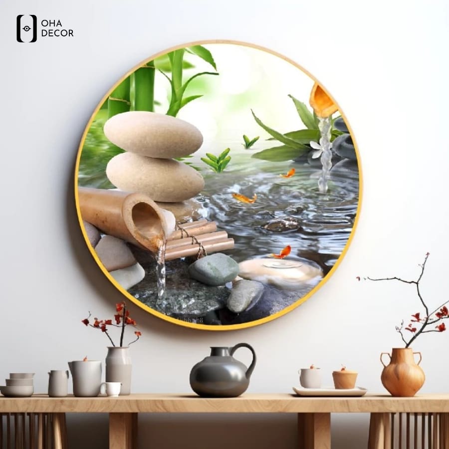 Ứng dụng tranh decor spa Thuận An định vị phân khúc khách hàng 2026 2 Giải tỏa áp lực tinh thần và điều hòa tâm trạng khách hàng nhờ bộ tranh decor spa thuận an