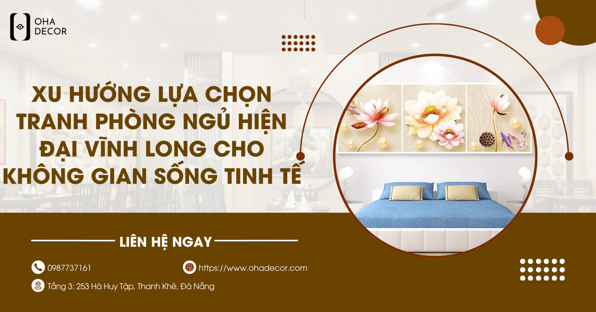 Tranh phòng ngủ hiện đại Vĩnh Long